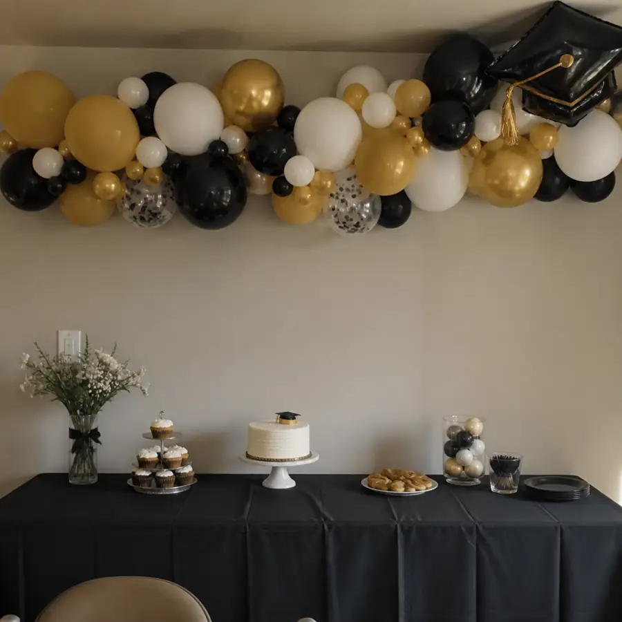 Graduation balloon garland