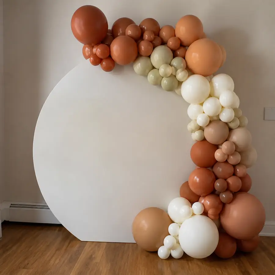 Half balloon arch